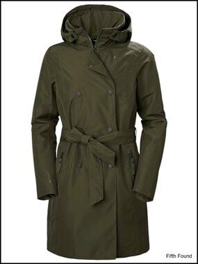 Waterproof Trench Coat Insulated Jacket Hooded Zip